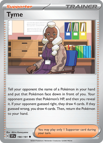 Tyme Surging Sparks Pokemon Card