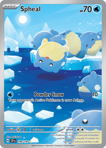Spheal Surging Sparks Pokemon Card