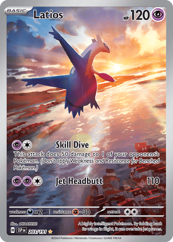 Latios Surging Sparks Pokemon Card