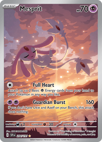 Mesprit Surging Sparks Pokemon Card