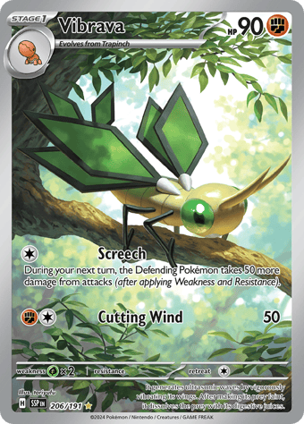 Vibrava Surging Sparks Pokemon Card