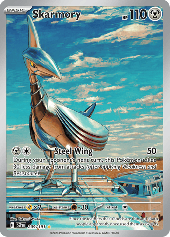 Skarmory Surging Sparks Pokemon Card