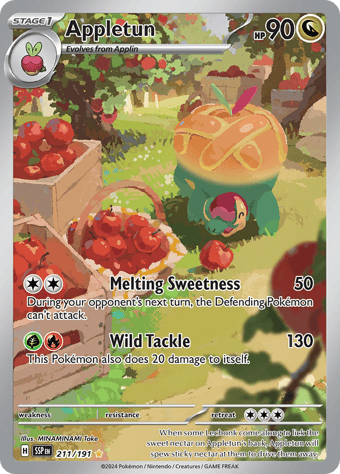Appletun Surging Sparks Pokemon Card