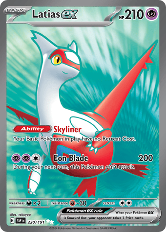 Latias ex Surging Sparks Pokemon Card
