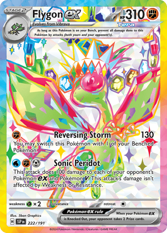 Flygon ex Surging Sparks Pokemon Card