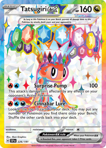 Tatsugiri ex Surging Sparks Pokemon Card