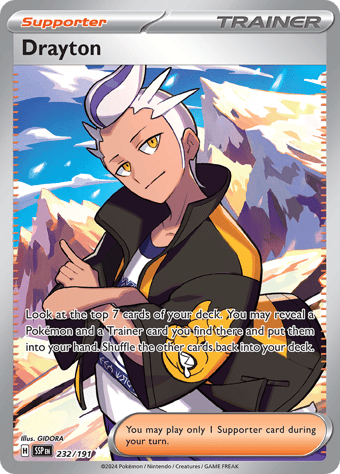 Drayton Surging Sparks Pokemon Card