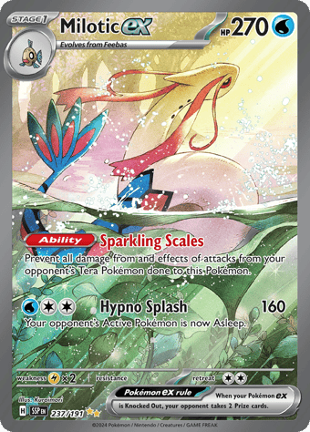 Milotic ex Surging Sparks Pokemon Card