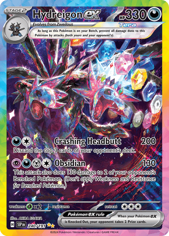 Hydreigon ex Surging Sparks Pokemon Card