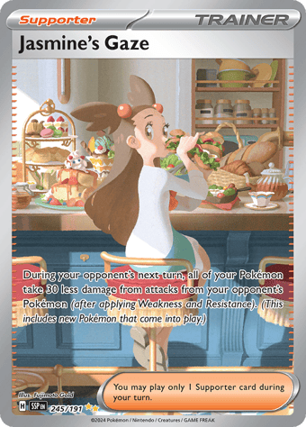 Jasmine's Gaze Surging Sparks Pokemon Card