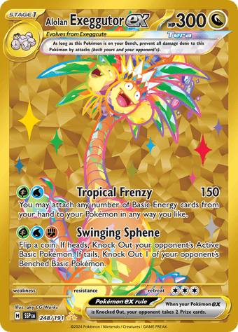 Alolan Exeggutor ex Surging Sparks Pokemon Card