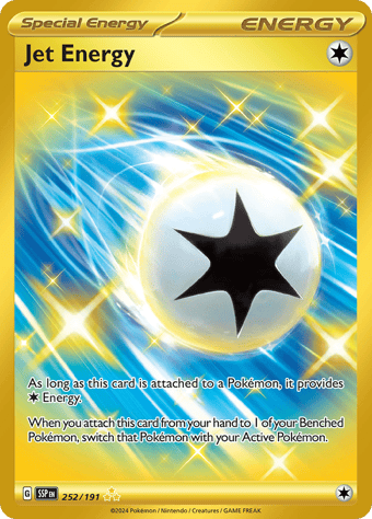 Jet Energy Surging Sparks Pokemon Card