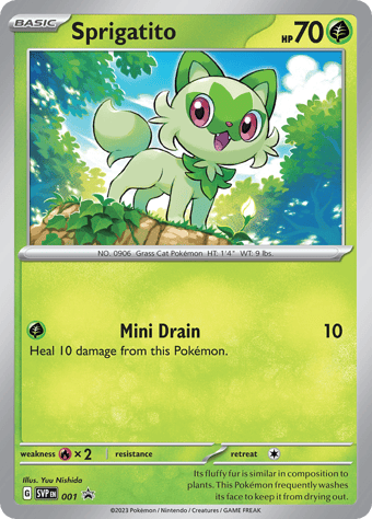 Sprigatito SV Black Star Promos Pokemon Card