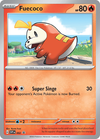 Fuecoco SV Black Star Promos Pokemon Card