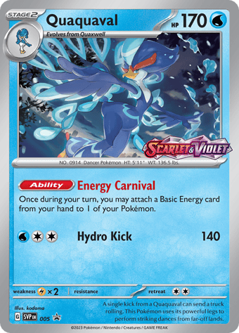 Quaquaval SV Black Star Promos Pokemon Card