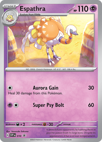 Espathra SV Black Star Promos Pokemon Card