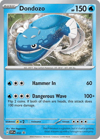 Dondozo SV Black Star Promos Pokemon Card