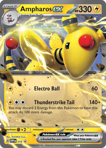 Ampharos EX SV Black Star Promos Pokemon Card