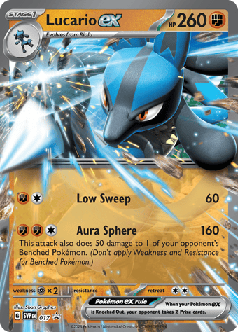Lucario EX SV Black Star Promos Pokemon Card