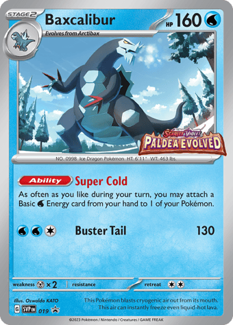 Baxcalibur SV Black Star Promos Pokemon Card