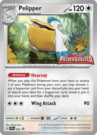Pelipper SV Black Star Promos Pokemon Card