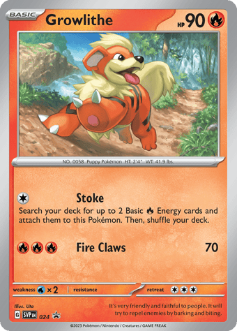 Growlithe SV Black Star Promos Pokemon Card