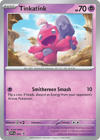Tinkatink SV Black Star Promos Pokemon Card