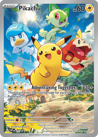 Pikachu SV Black Star Promos Pokemon Card