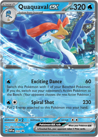 Quaquaval EX SV Black Star Promos Pokemon Card