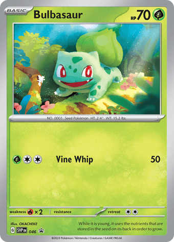 Bulbasaur SV Black Star Promos Pokemon Card