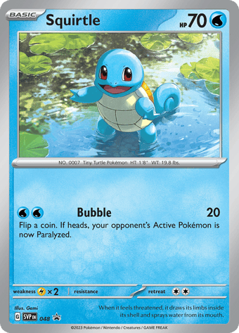 Squirtle SV Black Star Promos Pokemon Card