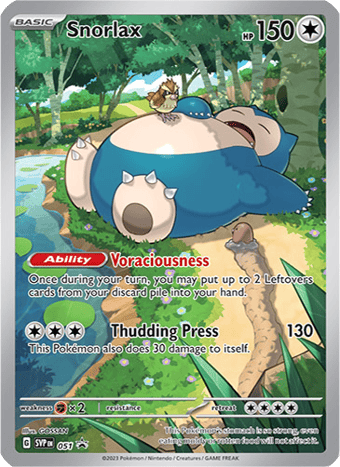 Snorlax SV Black Star Promos Pokemon Card