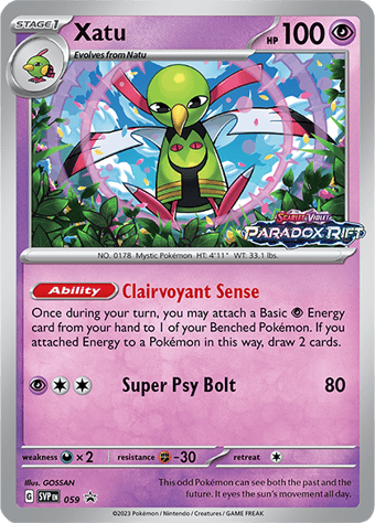 Xatu SV Black Star Promos Pokemon Card