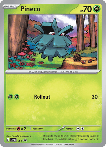 Pineco SV Black Star Promos Pokemon Card
