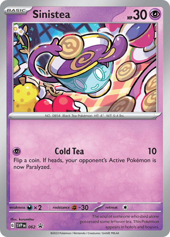 Sinistea SV Black Star Promos Pokemon Card