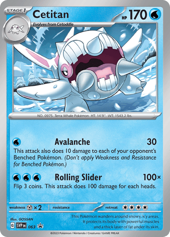 Cetitan SV Black Star Promos Pokemon Card