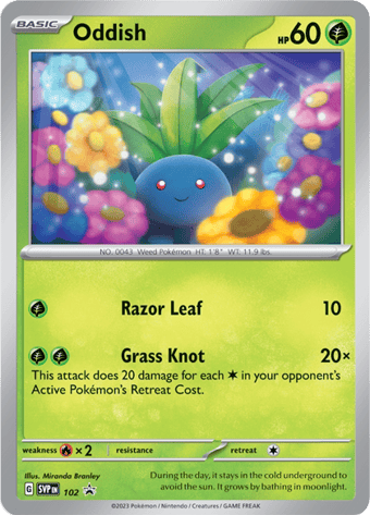 Oddish SV Black Star Promos Pokemon Card