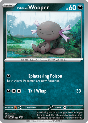 Paldean Wooper SV Black Star Promos Pokemon Card