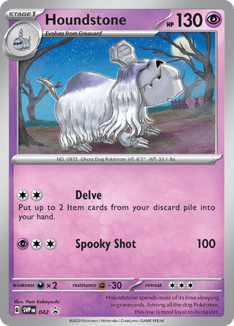 Houndstone SV Black Star Promos Pokemon Card