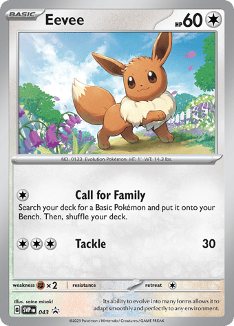Eevee SV Black Star Promos Pokemon Card