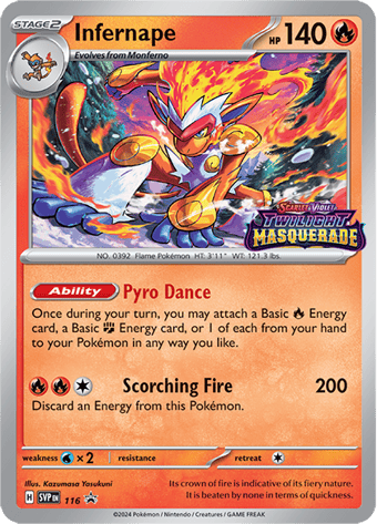 Infernape SV Black Star Promos Pokemon Card