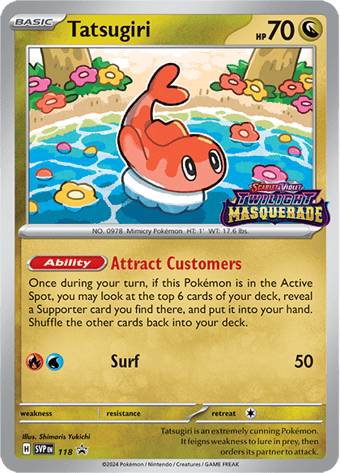 Tatsugiri SV Black Star Promos Pokemon Card