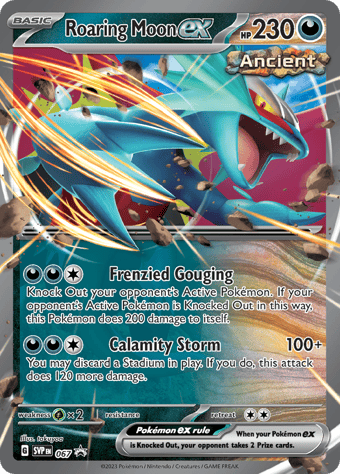 Roaring Moon EX SV Black Star Promos Pokemon Card