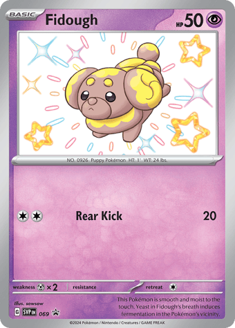 Fidough SV Black Star Promos Pokemon Card