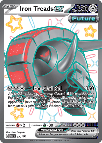 Iron Treads EX SV Black Star Promos Pokemon Card