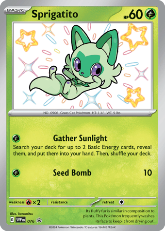 Sprigatito SV Black Star Promos Pokemon Card