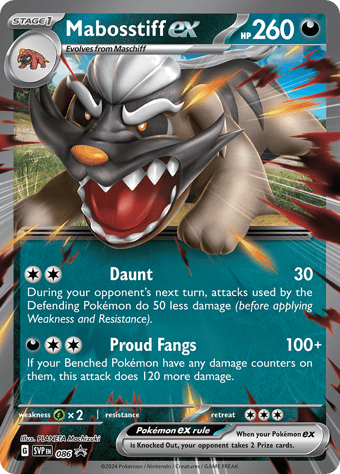Mabosstiff EX SV Black Star Promos Pokemon Card