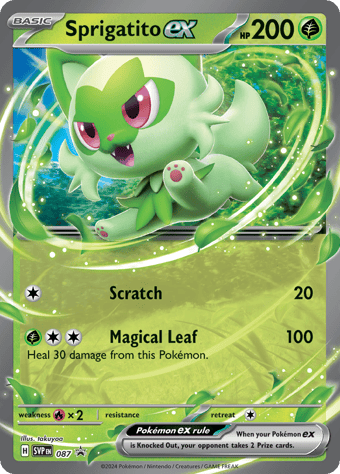 Sprigatito EX SV Black Star Promos Pokemon Card