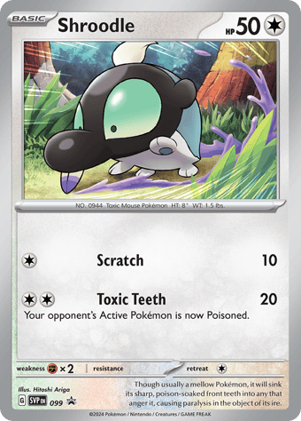Shroodle SV Black Star Promos Pokemon Card