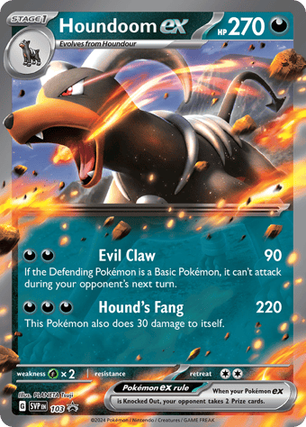 Houndoom EX SV Black Star Promos Pokemon Card